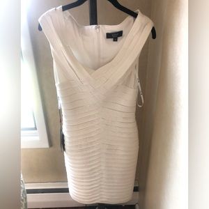 Never Worn Tadashi Collection White Bandage Dress
